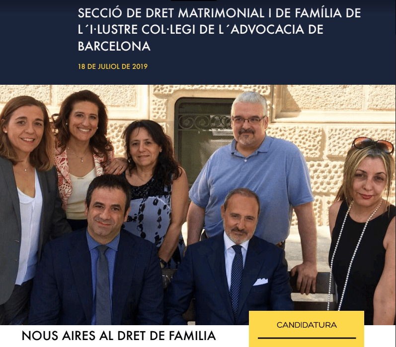 formación On-Line de los abogados de familia del ICAB